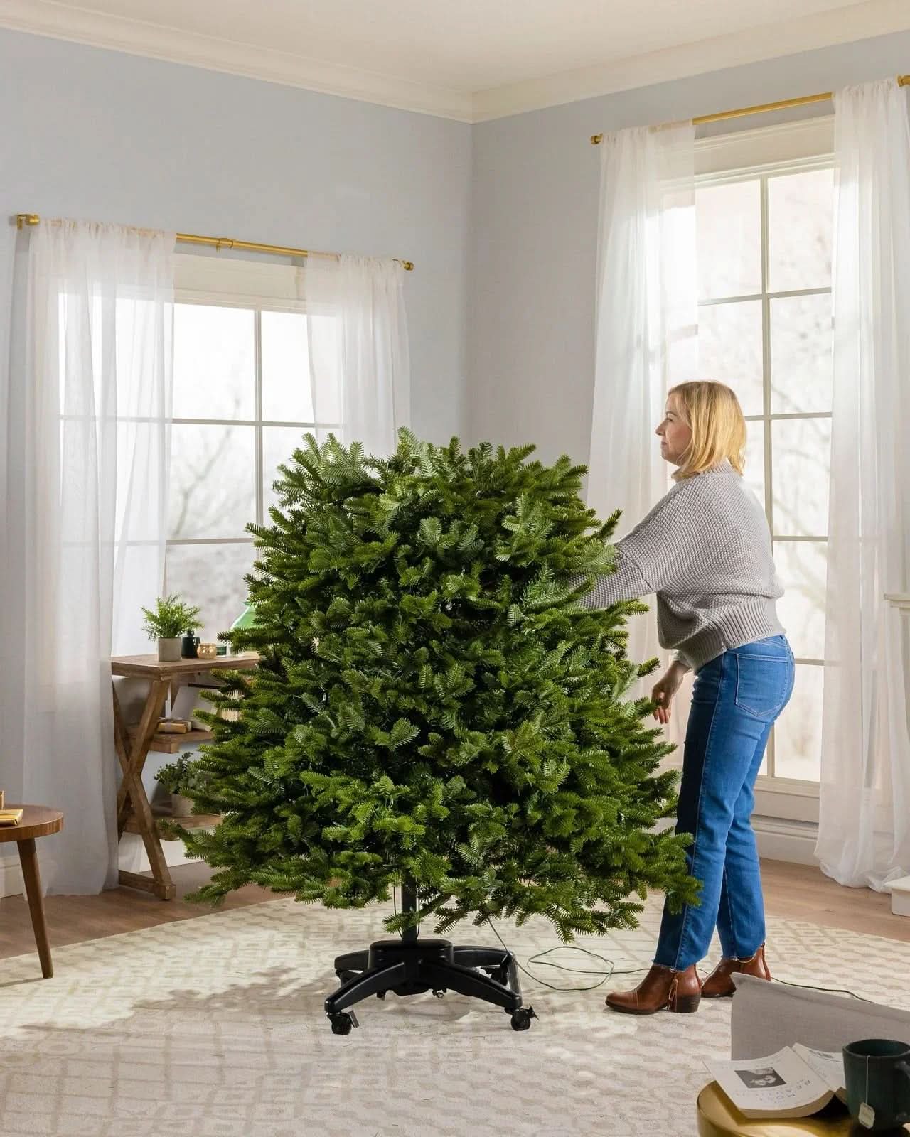 Árvore de Natal e Micro LEDs Embutidos