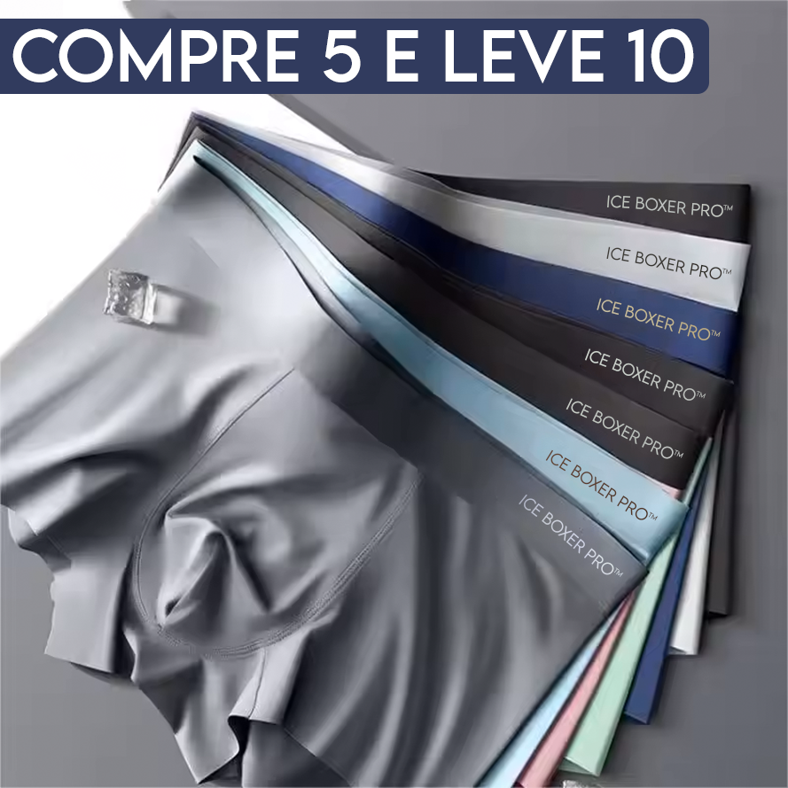 Ice Boxer Pro – Cueca de Seda Térmica (Kit Promocional)